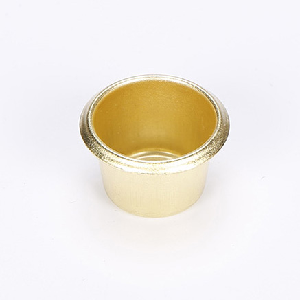 供應(yīng)青銅鎳色燭臺(tái)配件，小蠟燭杯23*18*0.5mm
